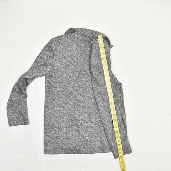 Express Women's One Button Blazer Jacket Geometric Cotton Blend Gray Size S - Picture 6 of 8